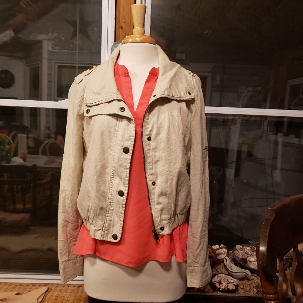 Taxi Lightweight Bomber Jacket Size Large